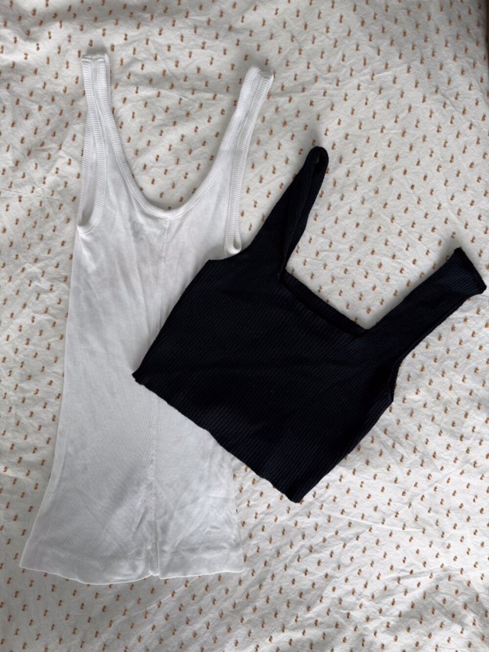 Tank tops - one black, one white
